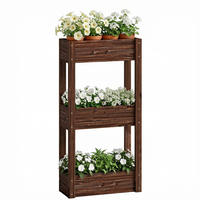 BLUMENTREPPE DE-16055 3 Ebenen Braun - Braun, Holzwerkstoff (25/120/60cm) - ComfortXL