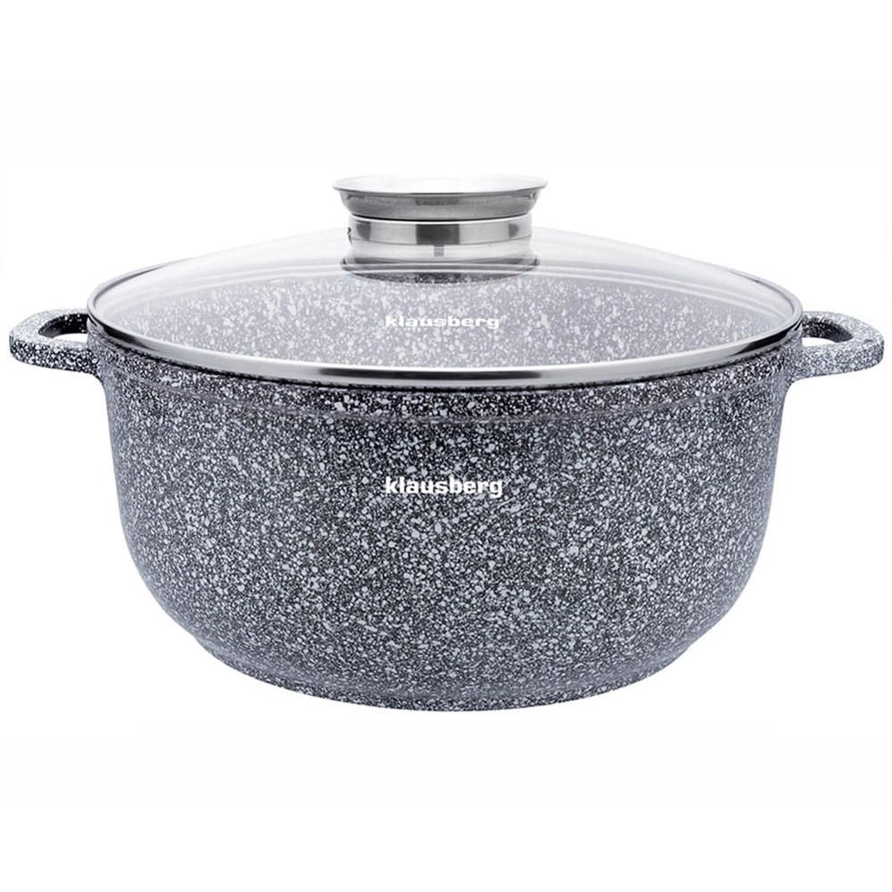 TOPF Grau 26/26/12 cm KB7523 - Grau, Metall (26cm) - Klausberg 