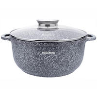 TOPF Grau 26/26/12 cm KB7523 - Grau, Metall (26cm) - Klausberg 