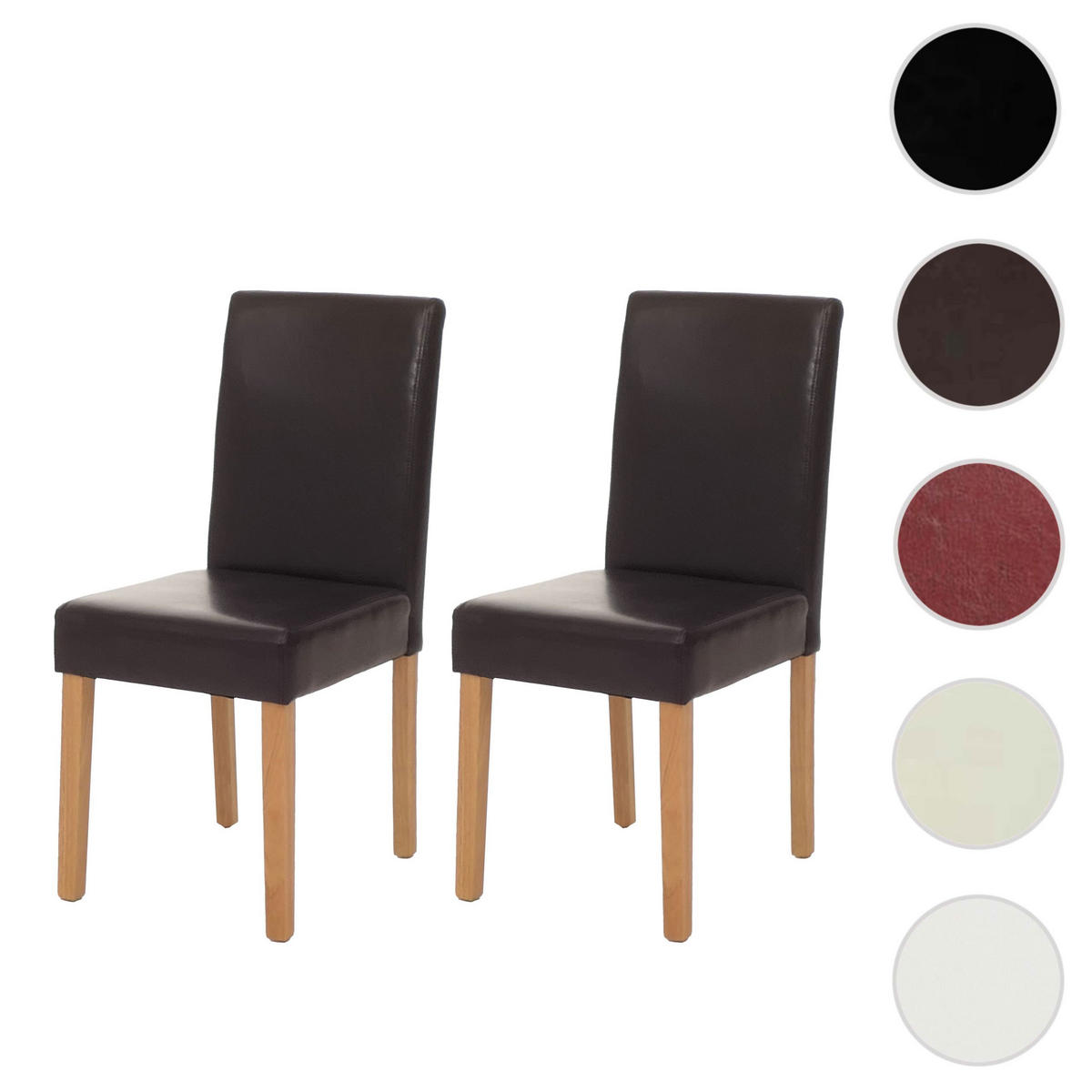 ESSZIMMERSTUHL Braun 2er-Set - Braun, Textil (43/90/56cm) - MCW