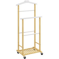ROLLBARER Kleiderständer aus Bambus 47/33,7/105,5 cm natur - Naturfarben, Holz (47/105.5/33.7cm)