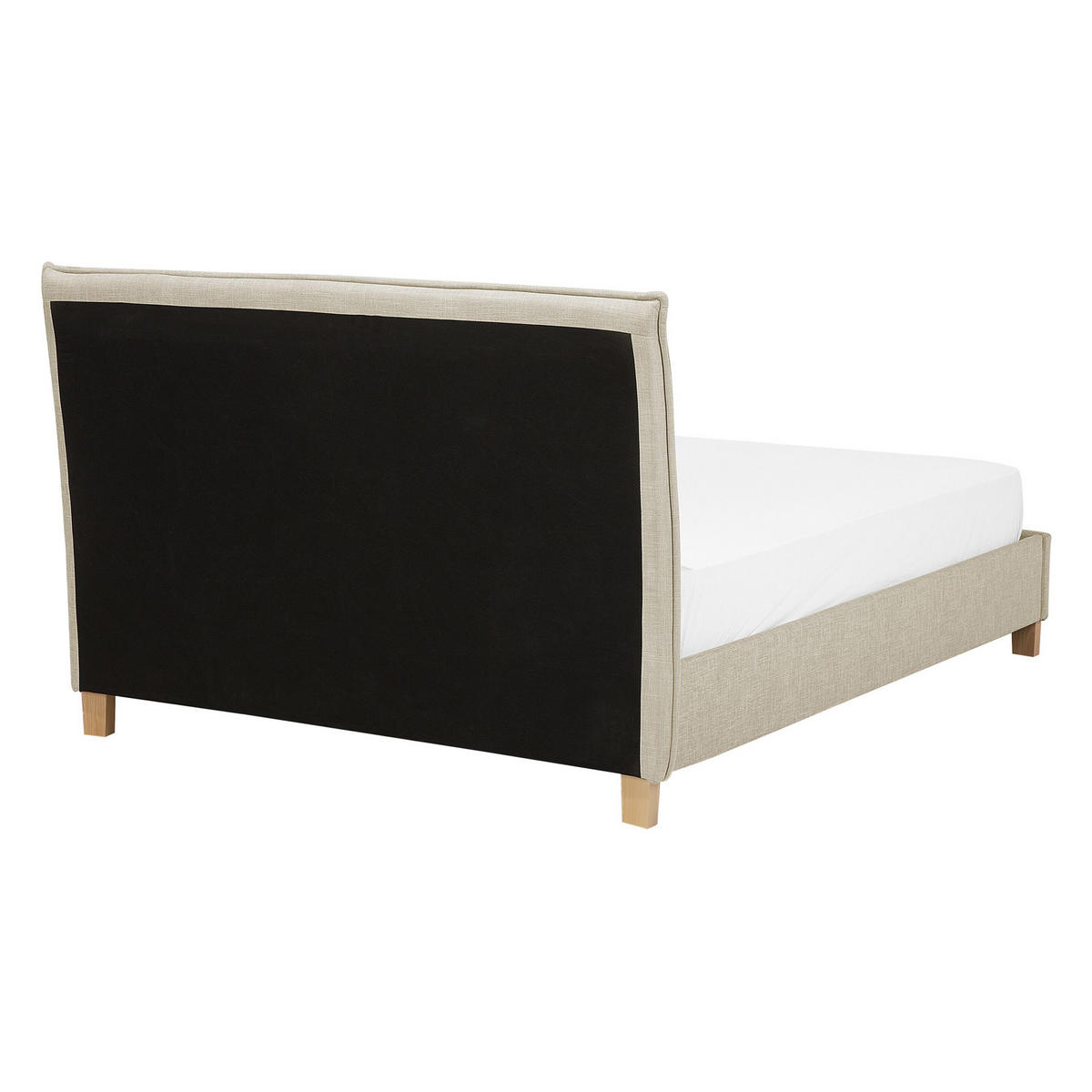 POLSTERBETT mit Lattenrost 140x200 cm Beige Sennez - Beige, Textil (140/200cm) - Beliani