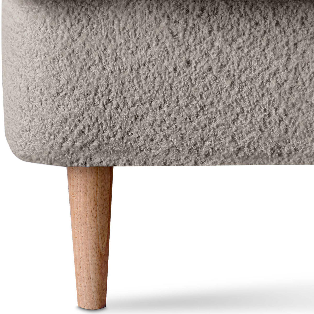 OHRENSESSEL STRALIS inklusive dekorativem Kissen, Beige - Beige/Braun, Textil (82/108/80cm) - KONSIMO®