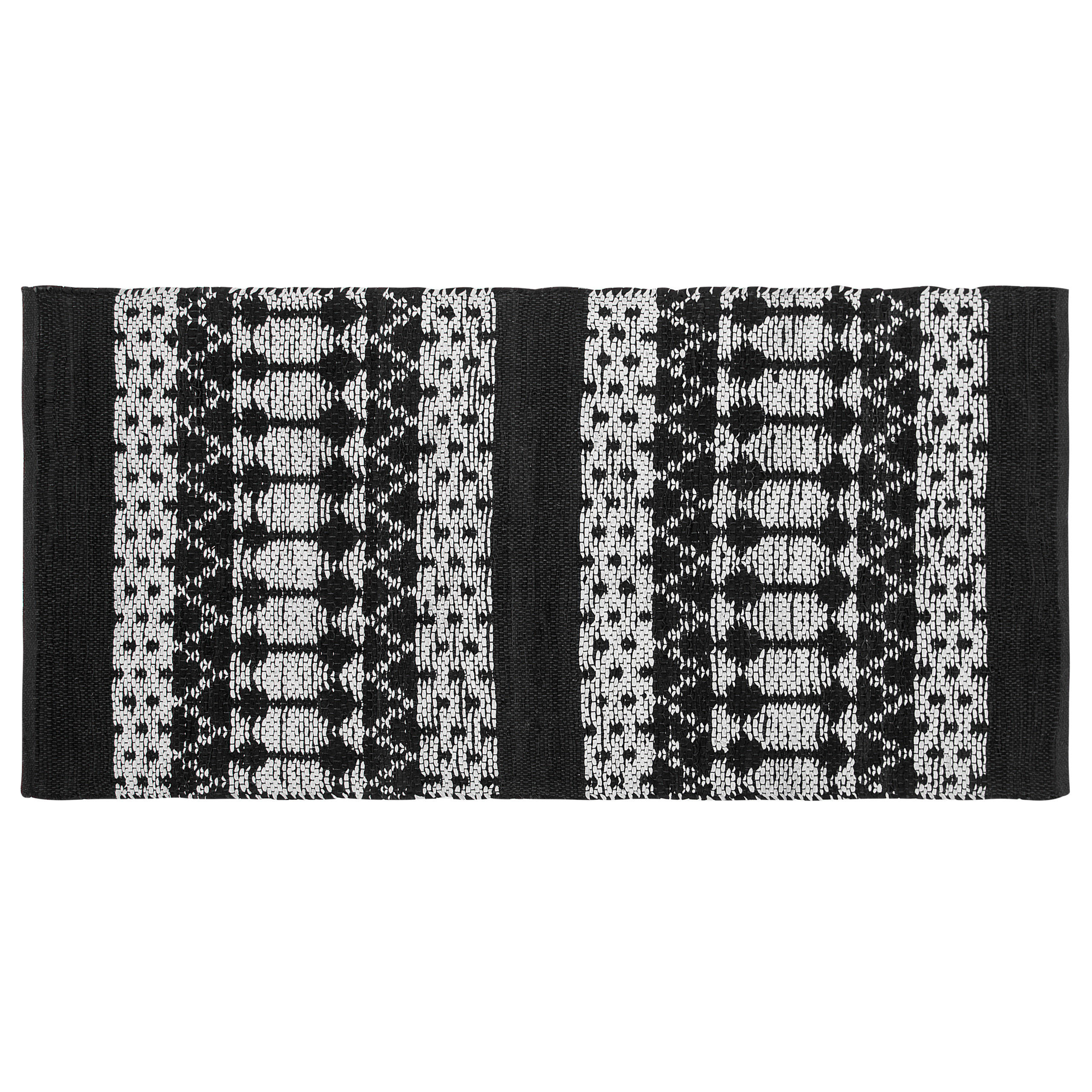 KOBEREC pletený Sokun 150/80 cm - černá, kožešina (80/150cm) - Beliani