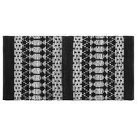 KOBEREC pletený Sokun 150/80 cm - černá, kožešina (80/150cm) - Beliani