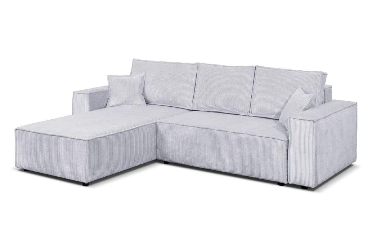 ECKSOFA Passio L-Form mit Schlaffunktion und Bettkasten 275 cm grau - Hellgrau, Kunststoff (275/190cm) - Margaret Hadas24