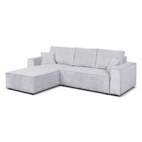ECKSOFA Passio L-Form mit Schlaffunktion und Bettkasten 275 cm grau - Hellgrau, Kunststoff (275/190cm) - Margaret Hadas24