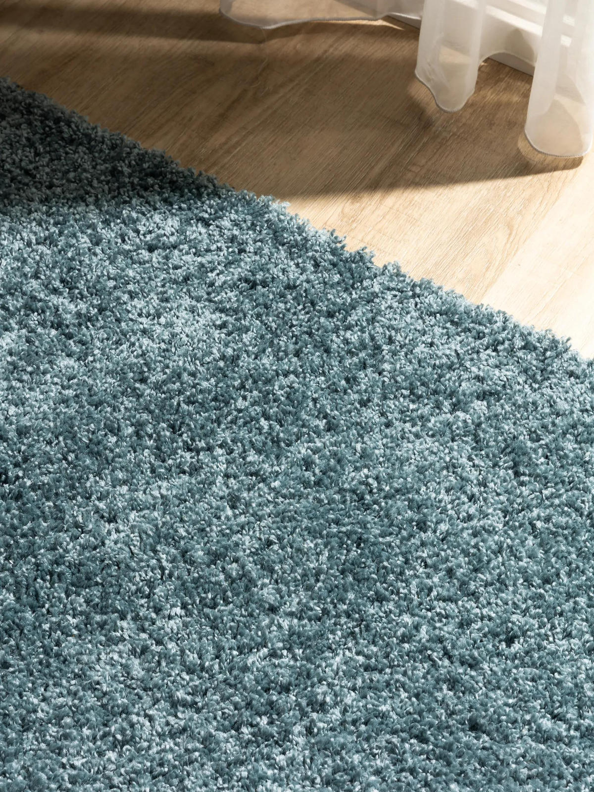 HOCHFLORTEPPICH Soho Blau 60x120 cm - Blau, Kunststoff (60/120cm) - benuta