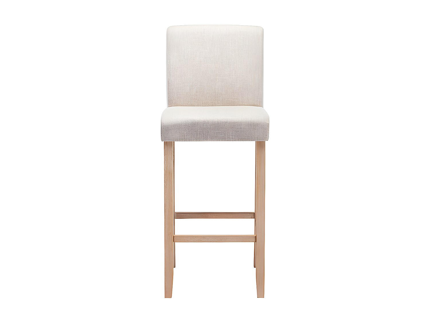 BARHOCKER - 50 cmcm x 47 cmcm - Stoff - Cremefarben - ROVIGO - Creme, Textil (50/116/47cm) - Vente-Unique