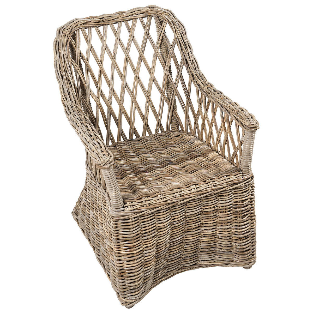 GARTENSESSEL 2er Set Beige Maros II - Beige/Naturfarben, Naturmaterialien (53/90/70cm) - Beliani