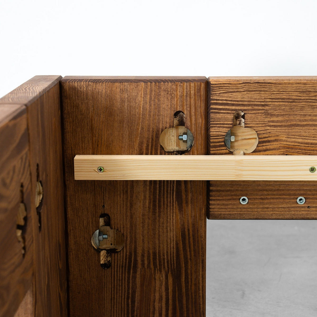 BETT aus Massivholz MARIKA II - Dunkelbraun, Holz (180/200cm) - Seart