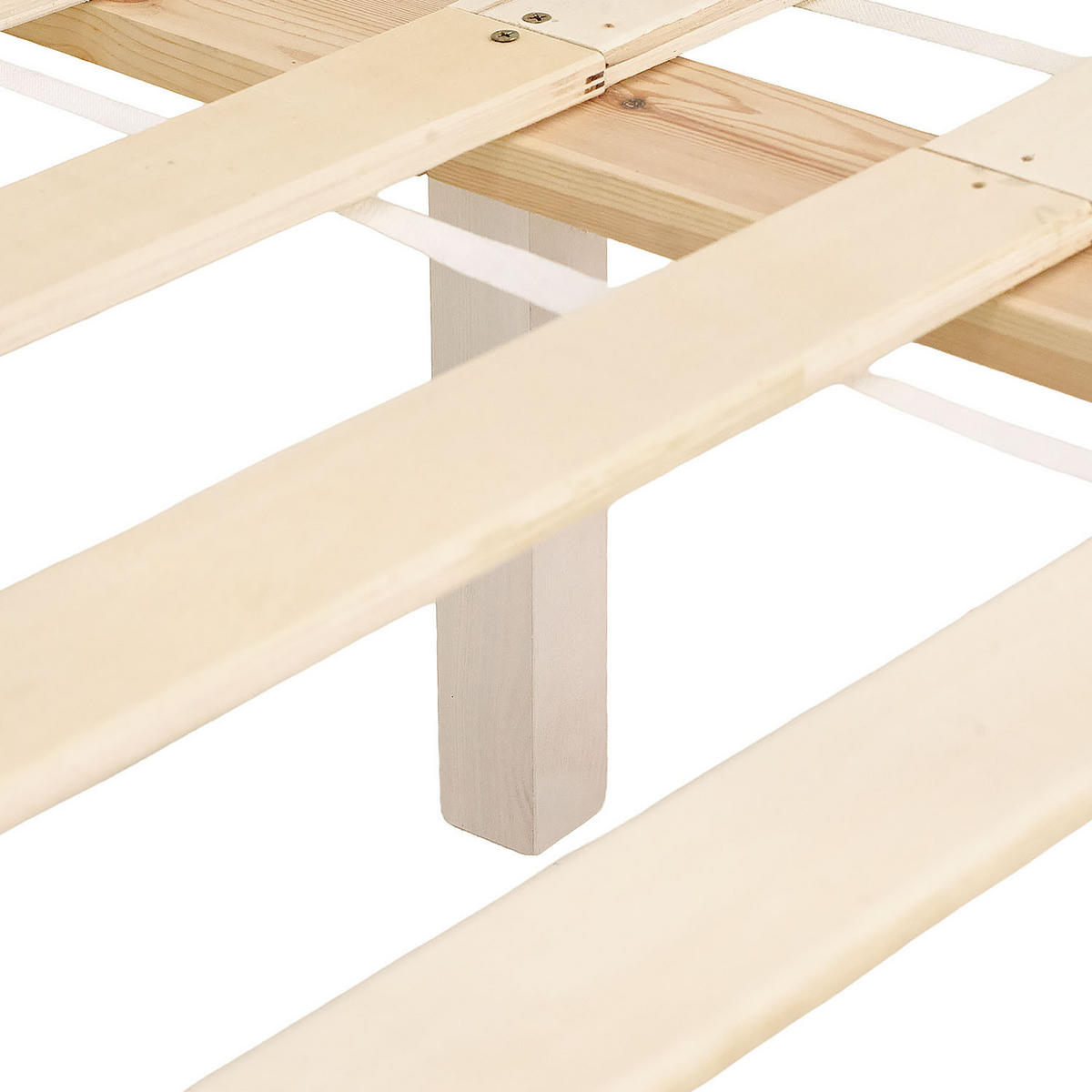 HOLZBETT mit Stauraum 140/200 cm weiß - Weiß, Holz (140/200cm) - Homestyle4u