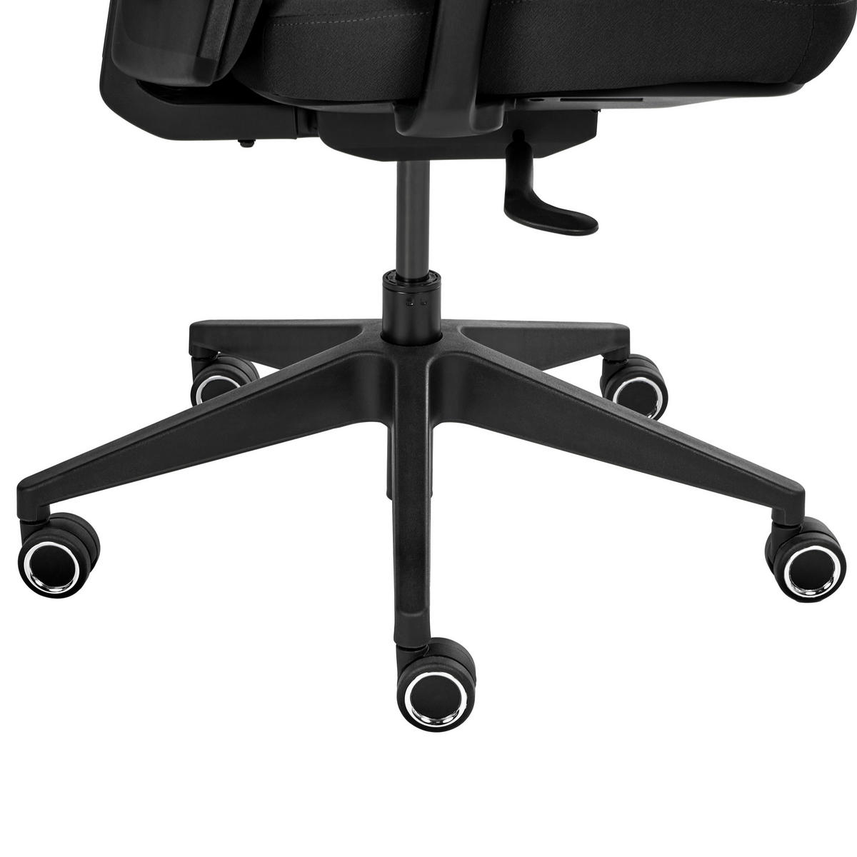 KANCELÁŘSKÁ ŽIDLE Látka Černá Kamilon - černá, textil (60/98/65cm) - Beliani