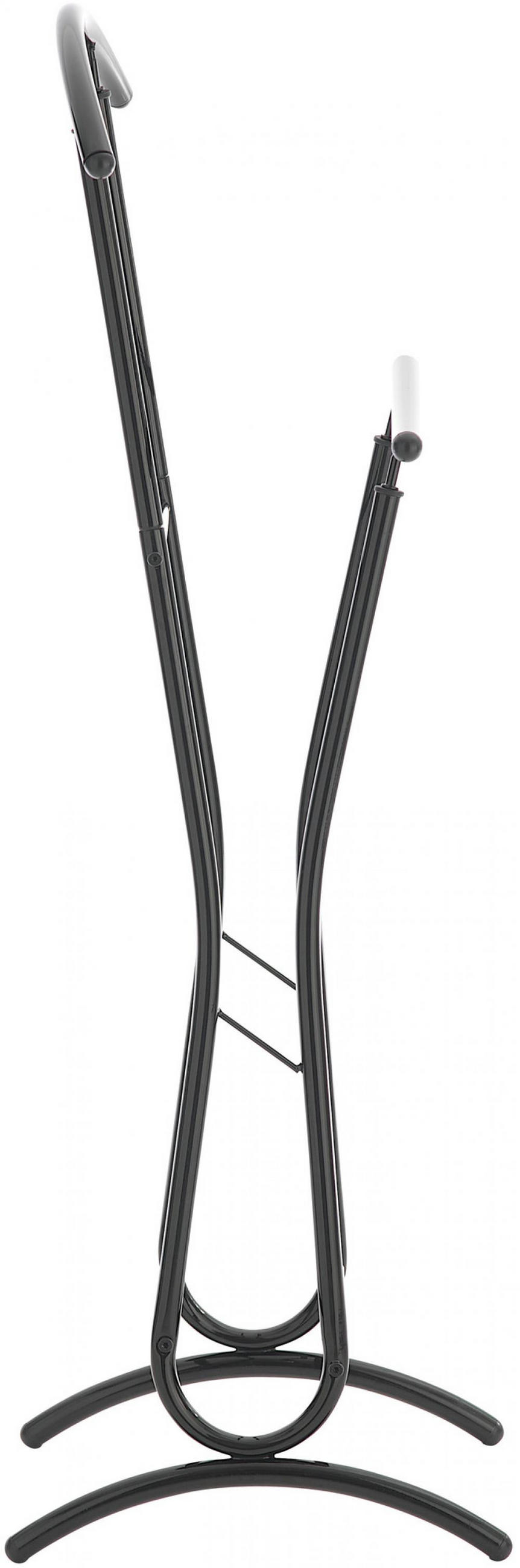 HERRENDIENER Metall schwarz - Schwarz, Metall (40/110/35cm) - CLP