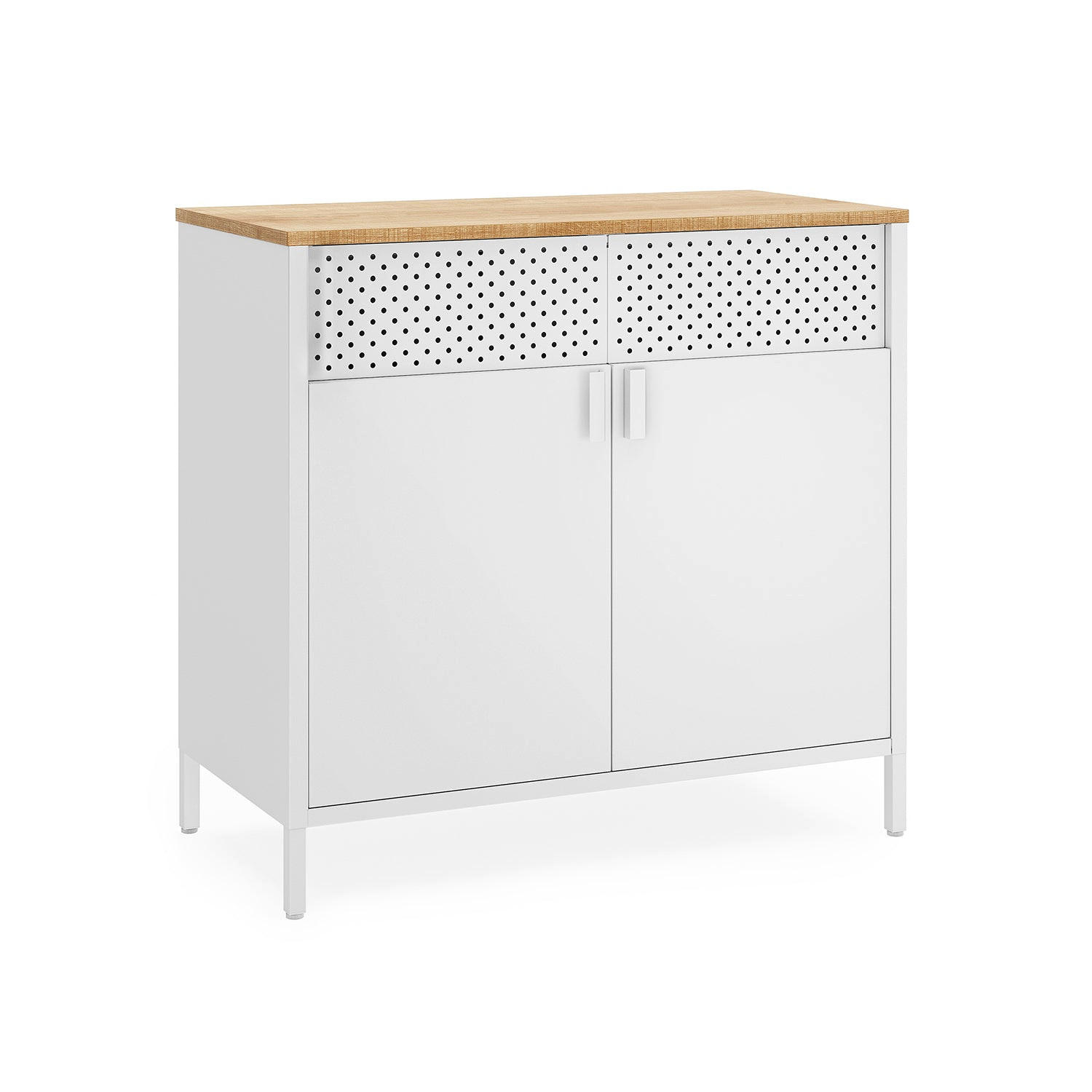 KOMMODE YEREVAN - Weiß, Metall (80/76/40cm) - Hansiro