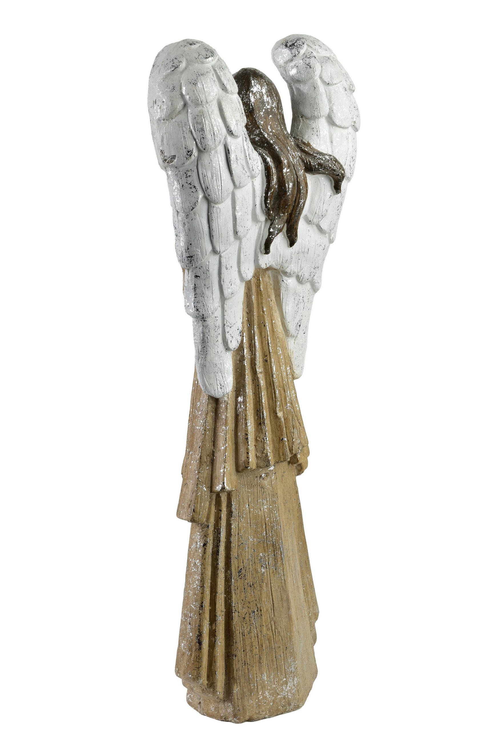 LED-DEKOFIGUR Angel Beige 21x11,5x55,5 cm Keramik - Beige, Keramik (11.5/55.5/21cm) - Mondex