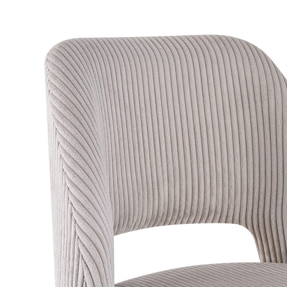 STUHL MARY Grau 2 Stück - Grau, Eichenholz/Textil (53/81/59cm) - B&D Home