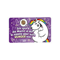 BRETTCHEN Pummeleinhorn Könnte auch Hunger sein Mehrfarbig 14,5 x 23,5 cm - Multicolor, Kunststoff (14.5/23.5cm) - United Labels
