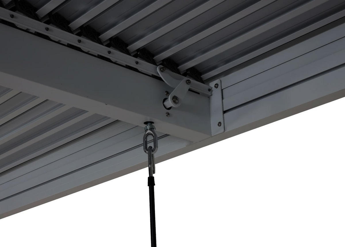 PERGOLA 4x Seitenwand 220x400x300cm Anthrazit - Anthrazit, Metall (400/220/300cm) - BERLINLODGE