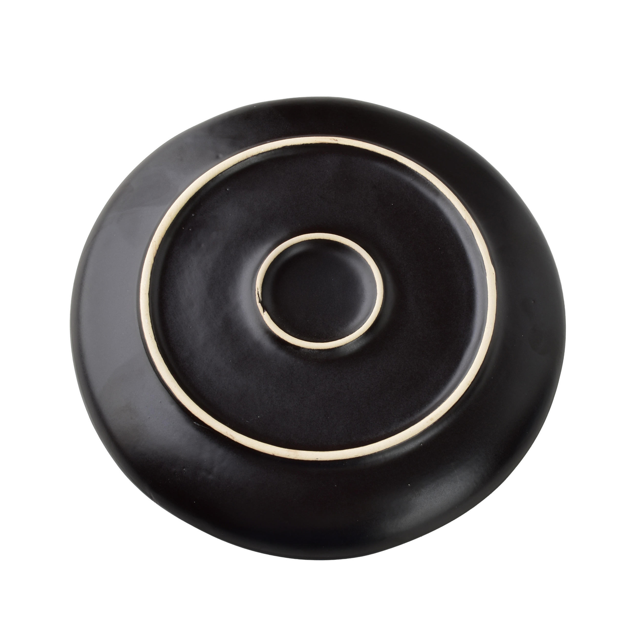 DESSERTTELLER Basic Nature Schwarz 21x21x2,5 cm Keramik - Schwarz, Keramik (21/21/2.5cm) - Mondex