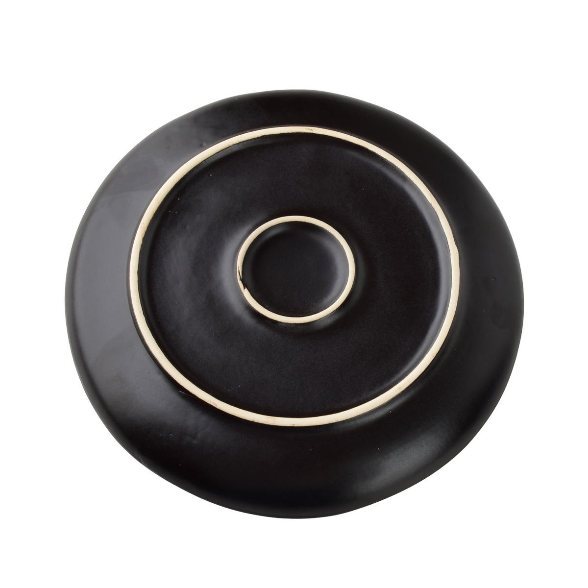 DESSERTTELLER Basic Nature Schwarz 21x21x2,5 cm Keramik - Schwarz, Keramik (21/21/2.5cm) - Mondex