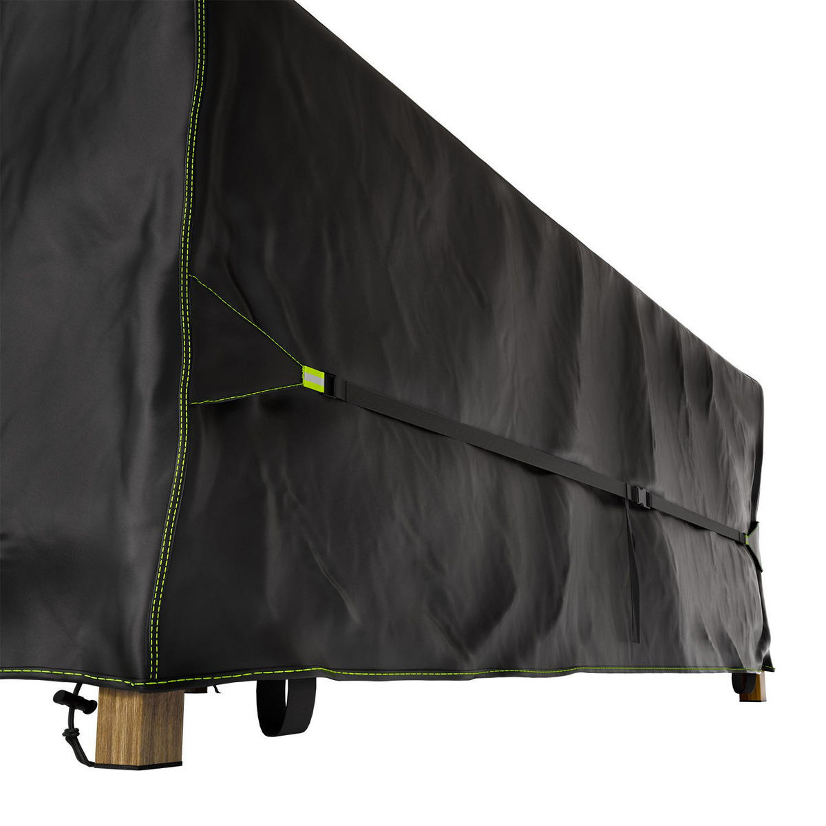 GARTENMÖBELABDECKUNG CoverSafe Pro schwarz - Schwarz, Kunststoff (250/100/300cm) - Juskys