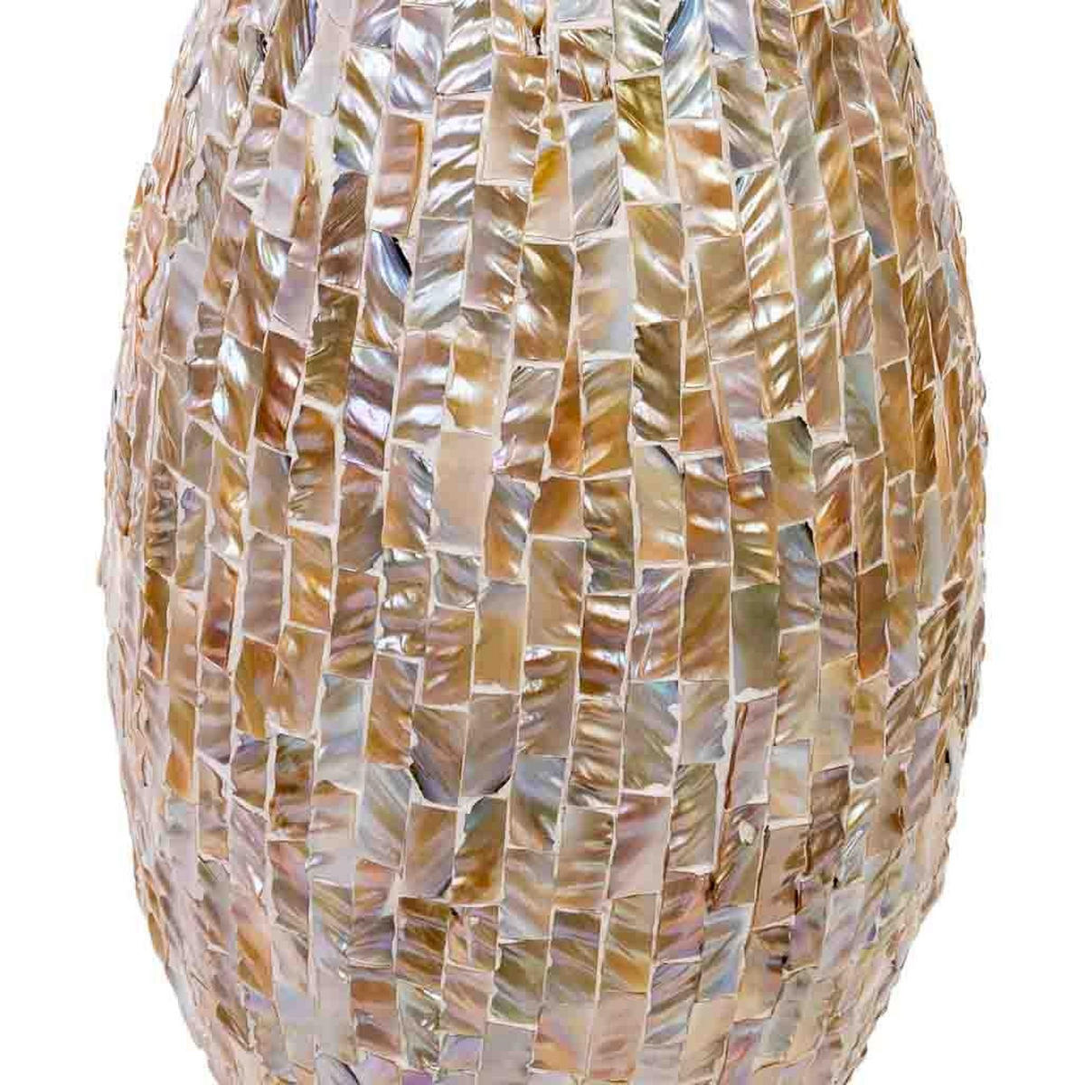 VASE aus Holz, braun, 28x91cm - Bronzefarben, Holz (91cm) - Wanderlust