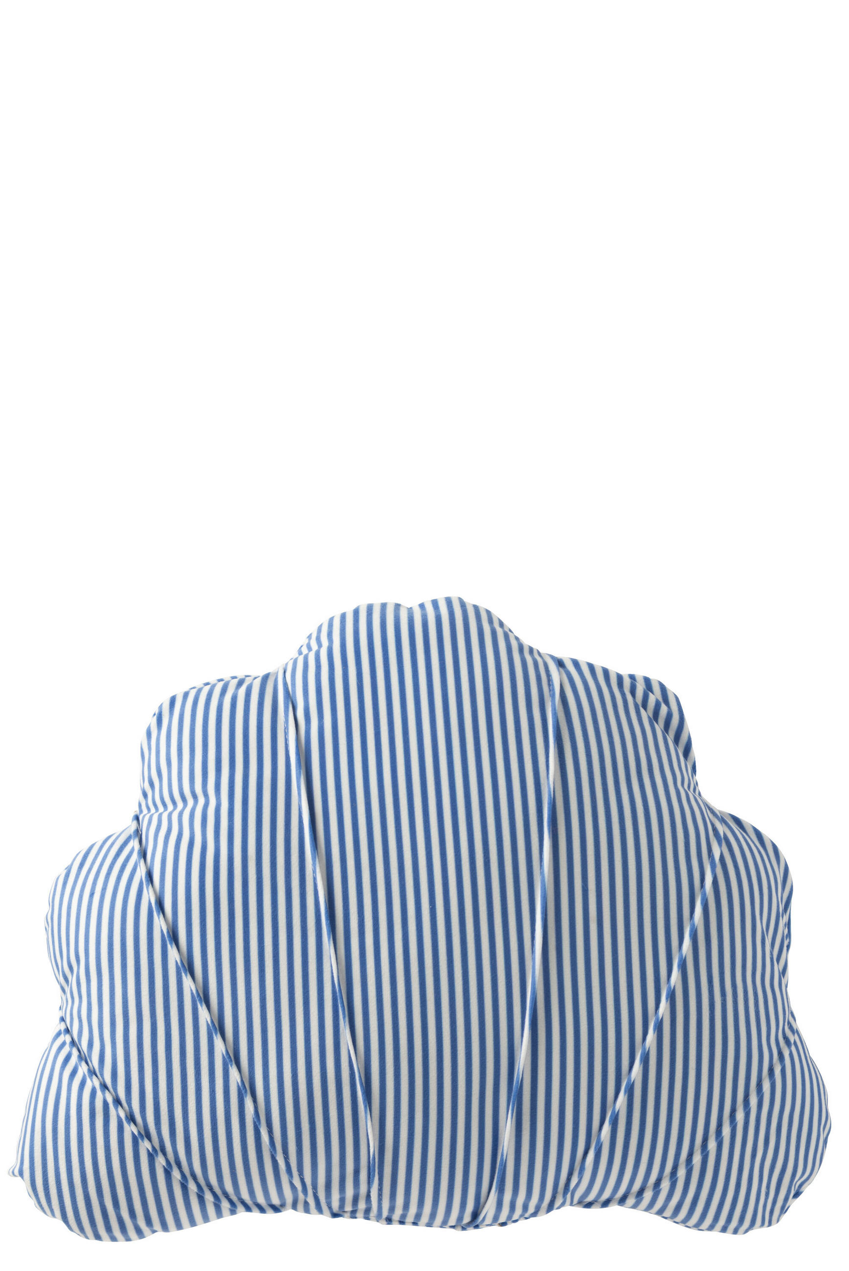 KISSEN MUSCHEL GESTREIFT Blau - Blau, Textil (37/30cm) - J-Line