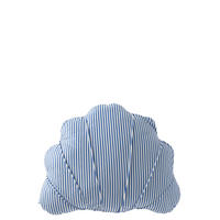KISSEN MUSCHEL GESTREIFT Blau - Blau, Textil (37/30cm) - J-Line