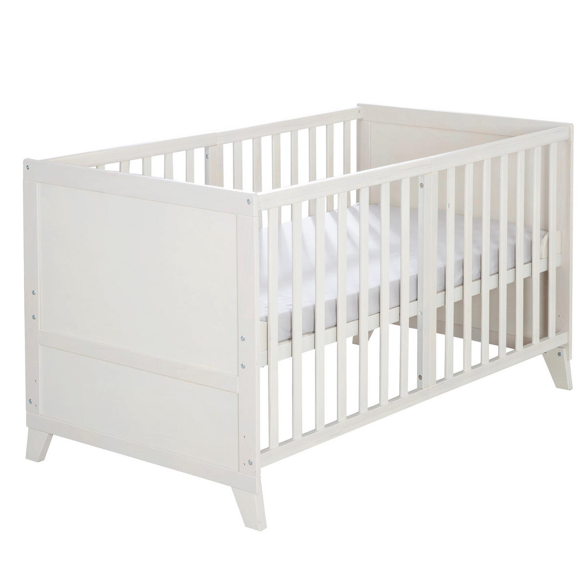 BABYBETT 'Savanna Friends' 70 x 140 inkl. kompletter Ausstattung - Naturgrau / Beige - Weiß, Holz (70/140cm) - Roba