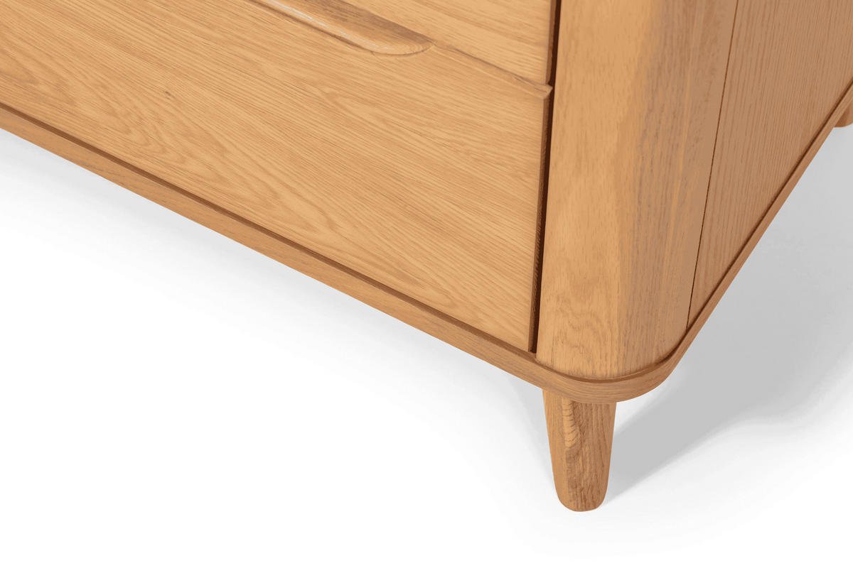 SIDEBOARD Nora, Natur Massiveiche - Beige, Holz (45/80/150cm) - WOODEK