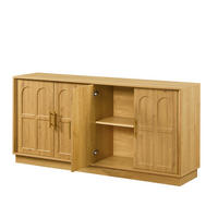 SIDEBOARD 169/40/80 cm in Naturfarbe mit 4 Türen & viel Stauraum - Naturfarben, Holzwerkstoff (169/80/40cm) - BEAOK