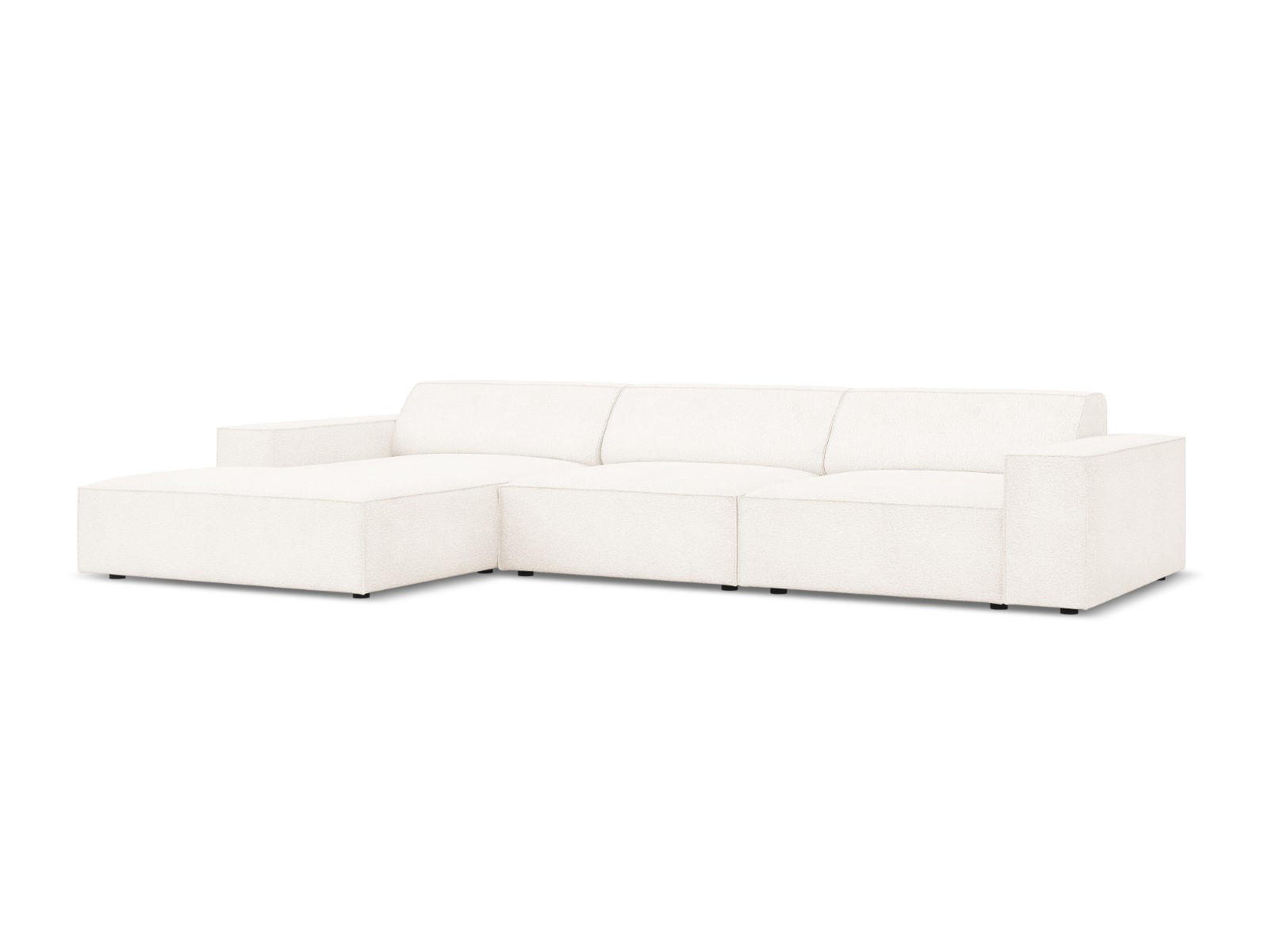 ECKSOFA links Jodie aus Boucle beige 4 Sitzplätze - Beige, Textil (166/284cm) - Micadoni