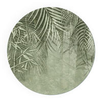 GLASPLATTE für Kamin Ø 50 cm - Grün, Glas (50/50/0.4cm) - TULUP