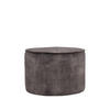 POUF Tibo Grau 55/55/40 cm - Dunkelgrau, Textil (55/40/55cm) - LABEL51