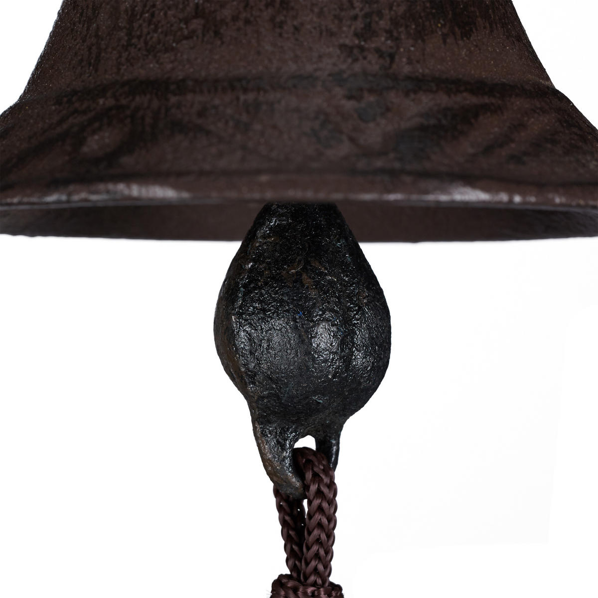 TÜRGLOCKE - Dunkelbraun, Metall (10/17/17cm) - Relaxdays