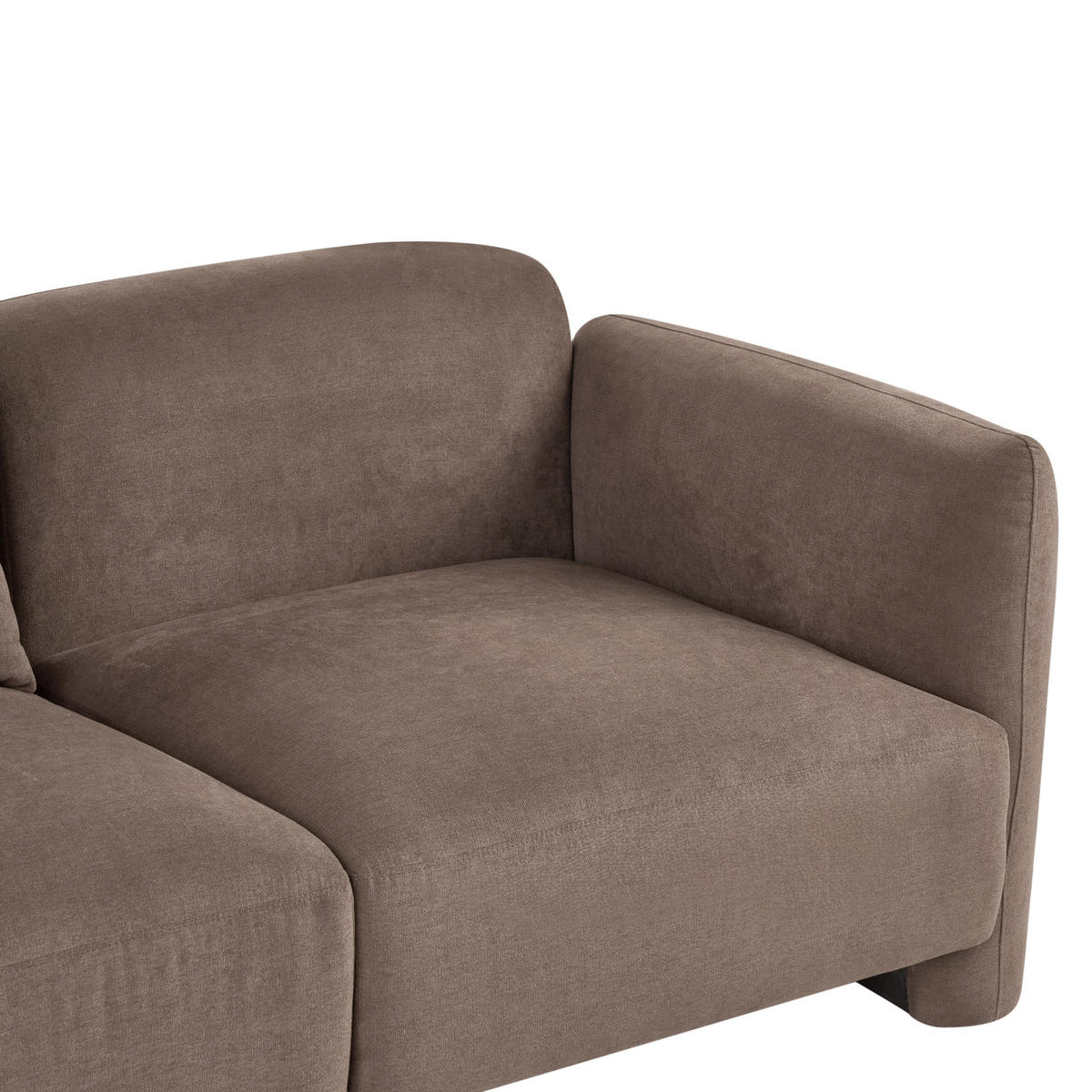 POHOVKA 3-místná Látka Hnědá Ekenes - hnědá, textil (182/72/90cm) - Beliani