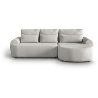 ECKSCHLAFSOFA Olivio L Beige - Beige/Schwarz, Kunststoff/Textil (266/170cm) - Beautysofa