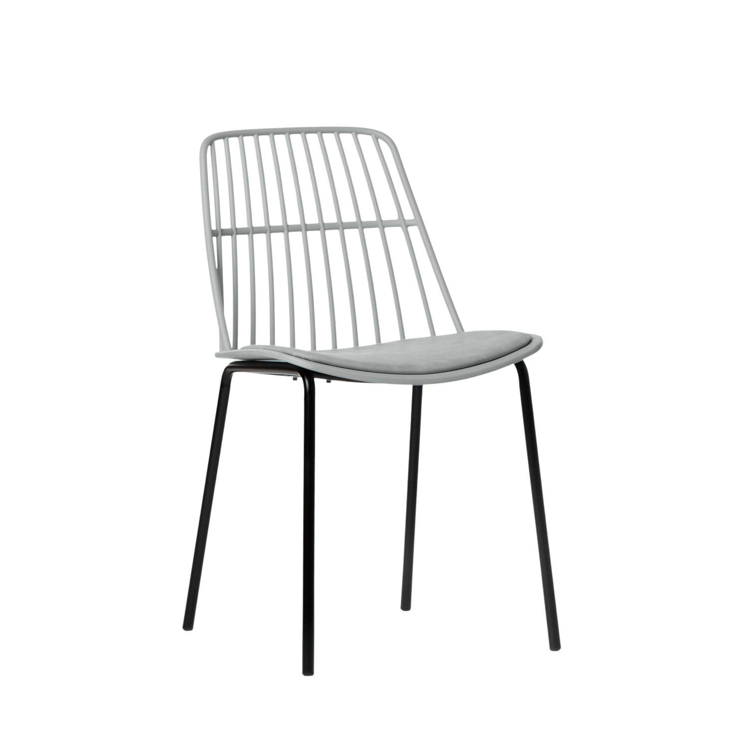 STUHL FÜR DRAUSSEN Erica Grau 45 cm x 82 cm - Grau, Kunststoff (45/82/54cm)