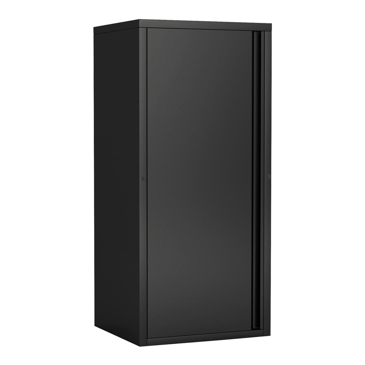 AKTENSCHRANK Burlöv - Schwarz, Metall (40/88/35cm) - [en.casa]
