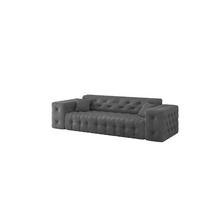SOFA 3-sitzer Chantal In Moly - Anthrazit, Holzwerkstoff/Textil (251/78/96cm) - Fun Möbel