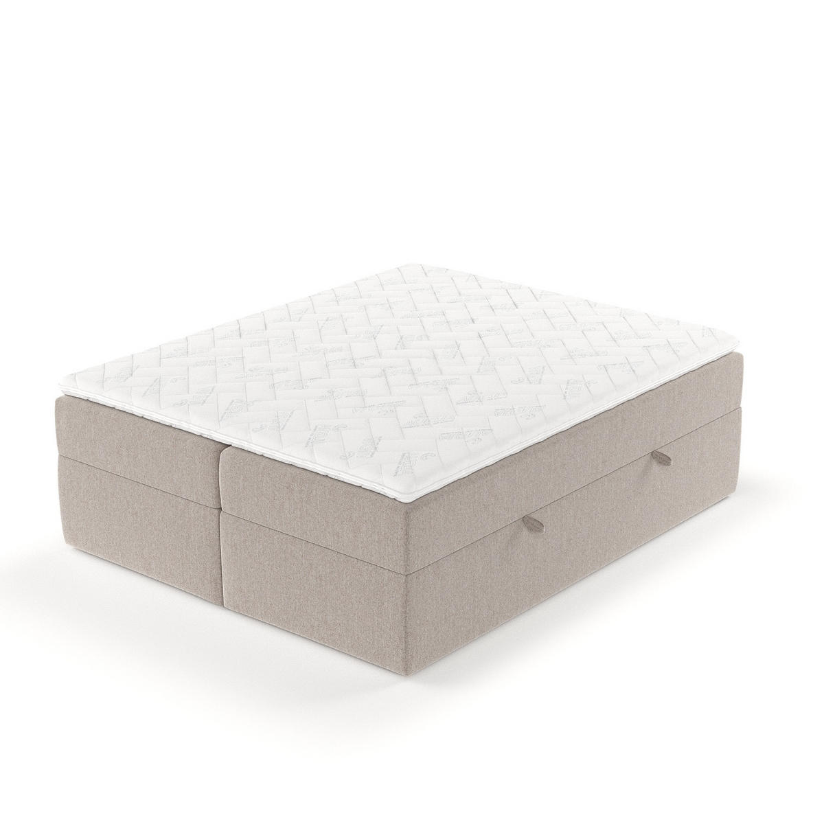 BOXBETT Yoko Hellbraun 200/200 cm - Hellbraun/Schwarz, Holz/Holzwerkstoff (200/200cm) - Maison de Reve