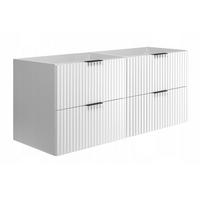 WASCHBECKUNTERSCHRANK FLOW Weiß matt 120/57/46 cm - Weiß, Holzwerkstoff (120/57/46cm) - Rodan