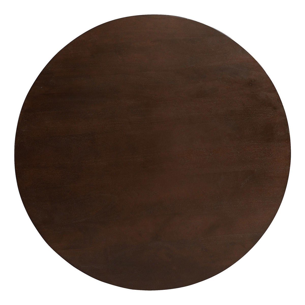 MASSIVER ESSTISCH - Mango massiv - Dunkelbraun/Braun, Holz (120/120/76cm) - home24