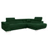 ECKSOFA Torezio, Seite: Rechts - Grün, Holz/Textil (274/203cm) - MIRJAN24