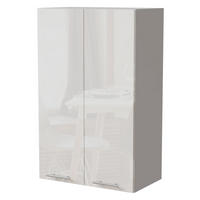 KÜCHENHÄNGESCHRANK Essen W4/60 Weiß Hochglanz / Weiß Matt 60 / 32,5 / 96cm - Weiß Hochglanz/Weiß, Holz/Holzwerkstoff (60/96/32.5cm) - Feldmann-Wohnen