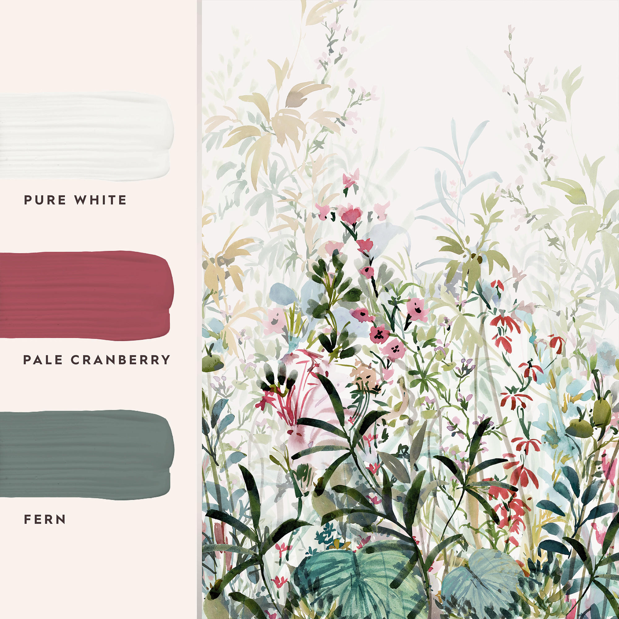 FOTOTAPETE Pointon Fields Multi - Multicolor, Papier/Kunststoff (300/280cm) - Graham & Brown