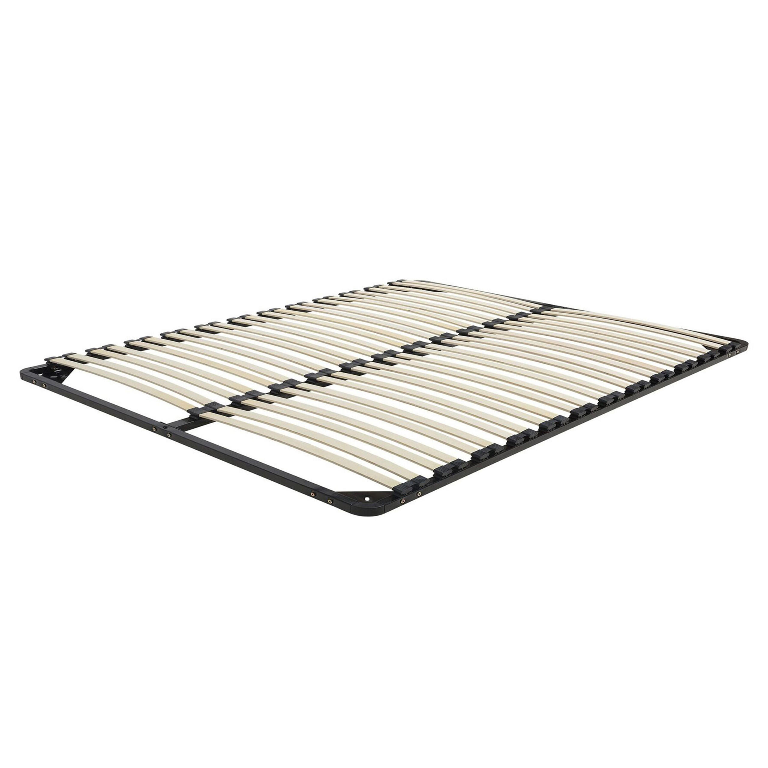 Beliani Lattenrost Schwarz 160x9x200 cm
