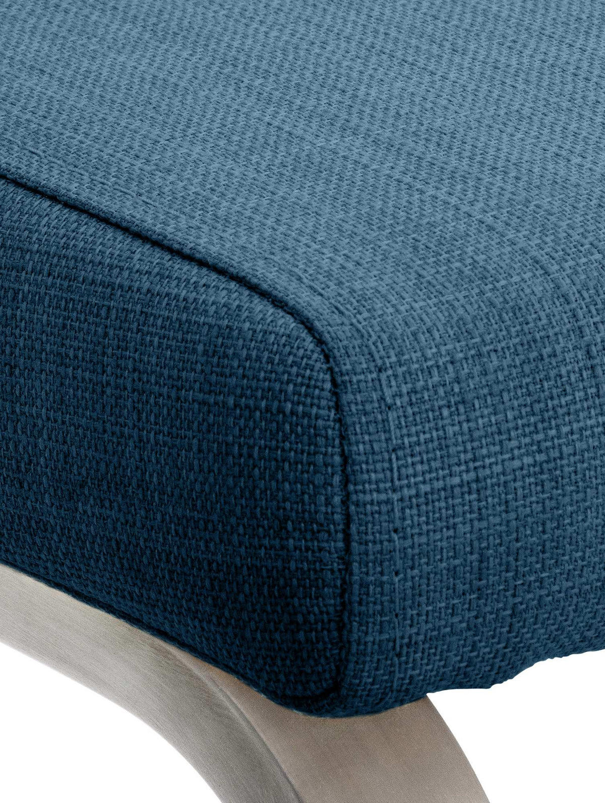 SCHWINGSTUHL Stoff Blau - Blau/Edelstahlfarben, Textil/Metall (40/90/50cm) - CLP