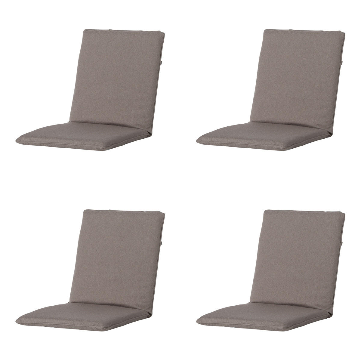 GARTENSTUHLKISSEN Manchester 97/49 cm 4er-Set - Taupe, Textil (49/6/97cm) - Madison